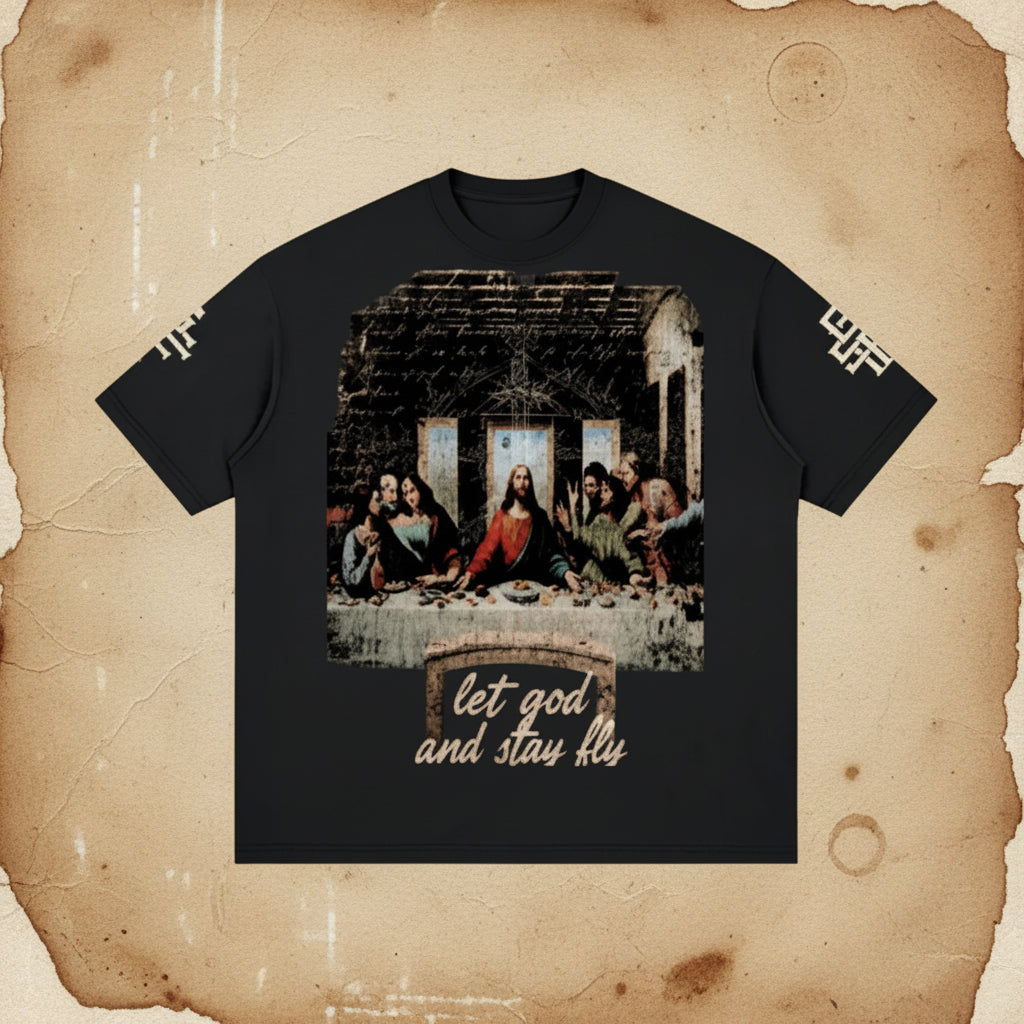 streetwear loose drop shoulder tee